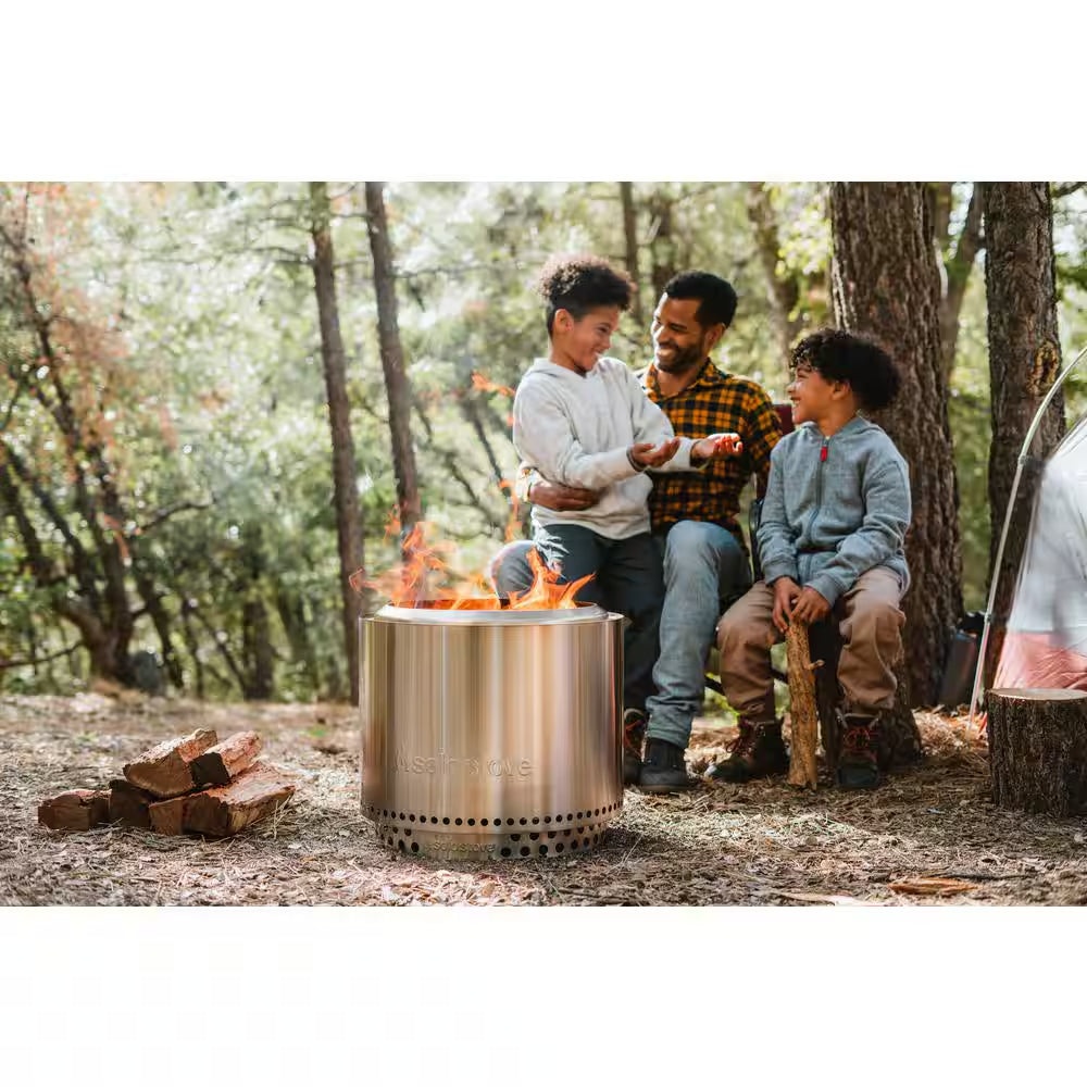 Bonfire, Stand & Shelter 2.0 Bundle 19.5 In. X 19.5 In. X 17.5 In. Outdoor Stainless Steel Wood Burning Fire Pit