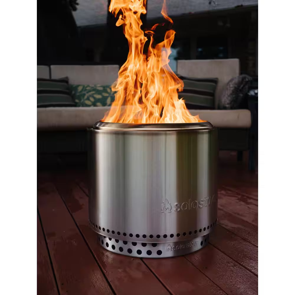 Bonfire, Stand & Shelter 2.0 Bundle 19.5 In. X 19.5 In. X 17.5 In. Outdoor Stainless Steel Wood Burning Fire Pit